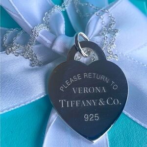 Tiffany & Co. New, Sterling Silver“Return to Tiffany Verona” necklace, Authentic